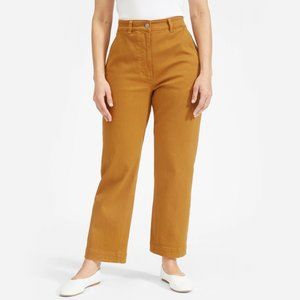 Everlane Straight Leg Crop in Golden Brown
